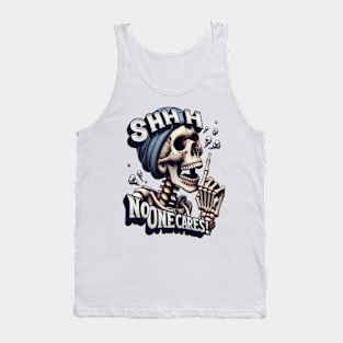 Silent Skeleton Unveiling the Mysterious Bandana Tank Top